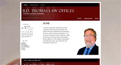 Desktop Screenshot of bdthomaslaw.com