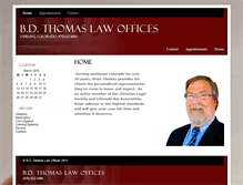 Tablet Screenshot of bdthomaslaw.com